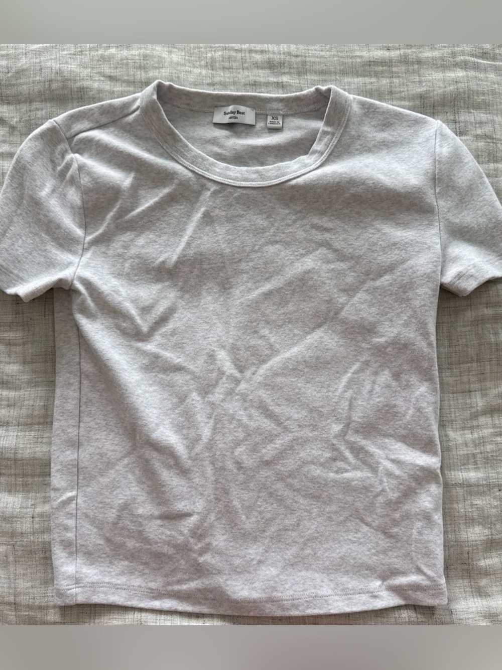 Sunday Best women's Crewneck TβShirt in Light Gray